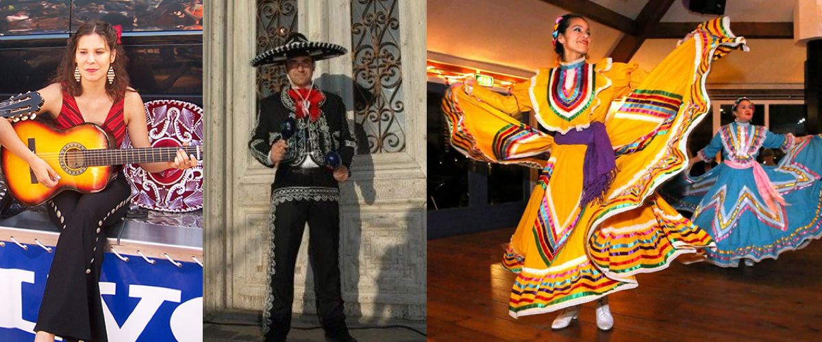 Mariachis en danseressen