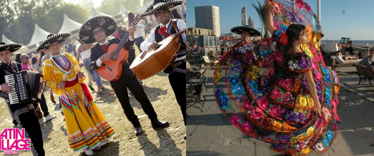 Mexicaanse dans in traditionele kostuums