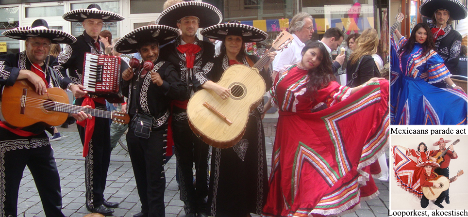 Mariachis en danseressen